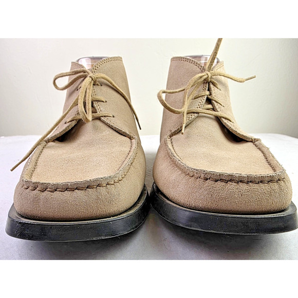 Tod’s Desert Chukka Boots Mens Sz 8 Tan Suede Lace Up Luxury Casual Ankle Boots - Picture 2 of 9
